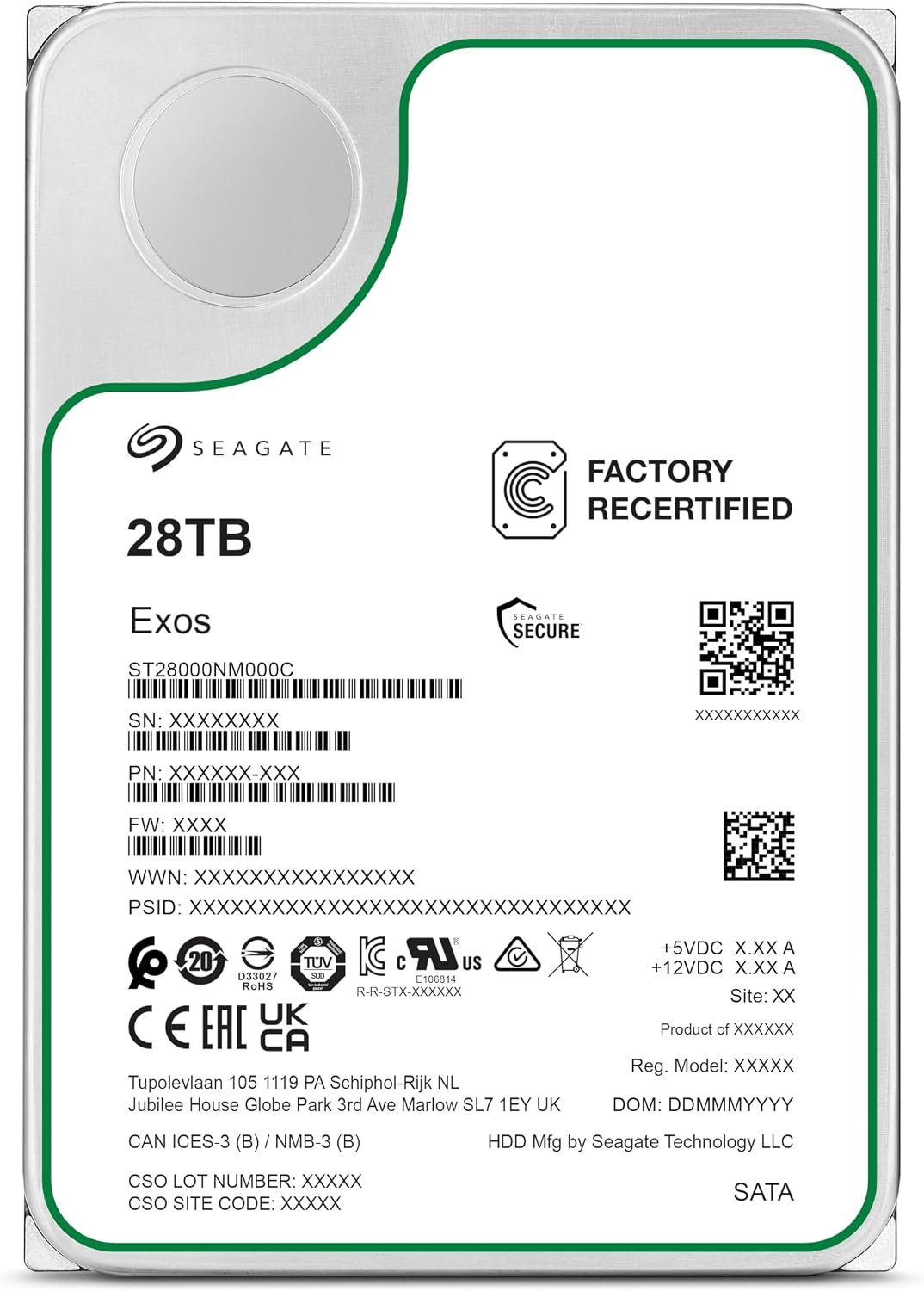 Seagate Exos 28 TB (Renewed) – Produktfoto