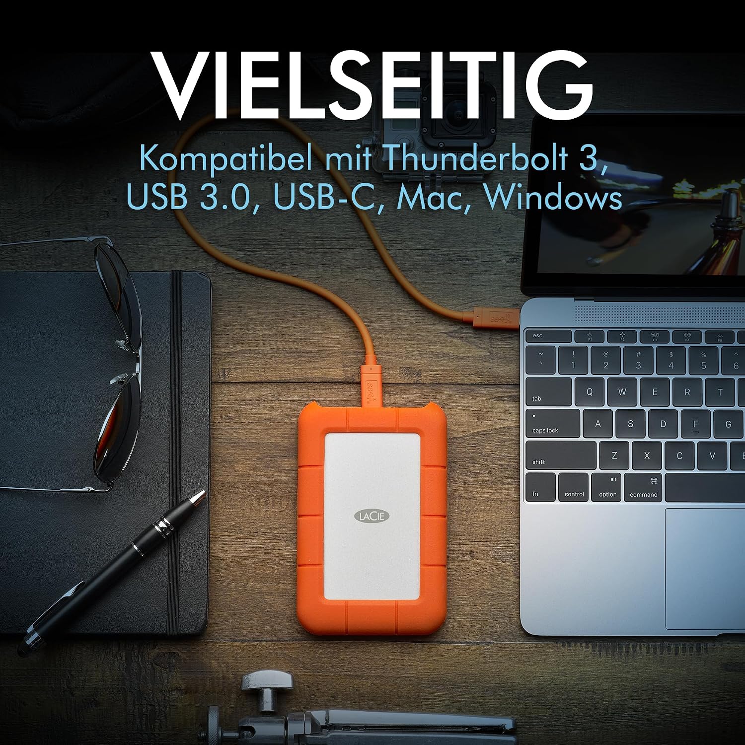 LaCie Rugged USB-C 5 TB Ansicht LaCie Rugged USB-C 5 TB: weitere Produktansicht