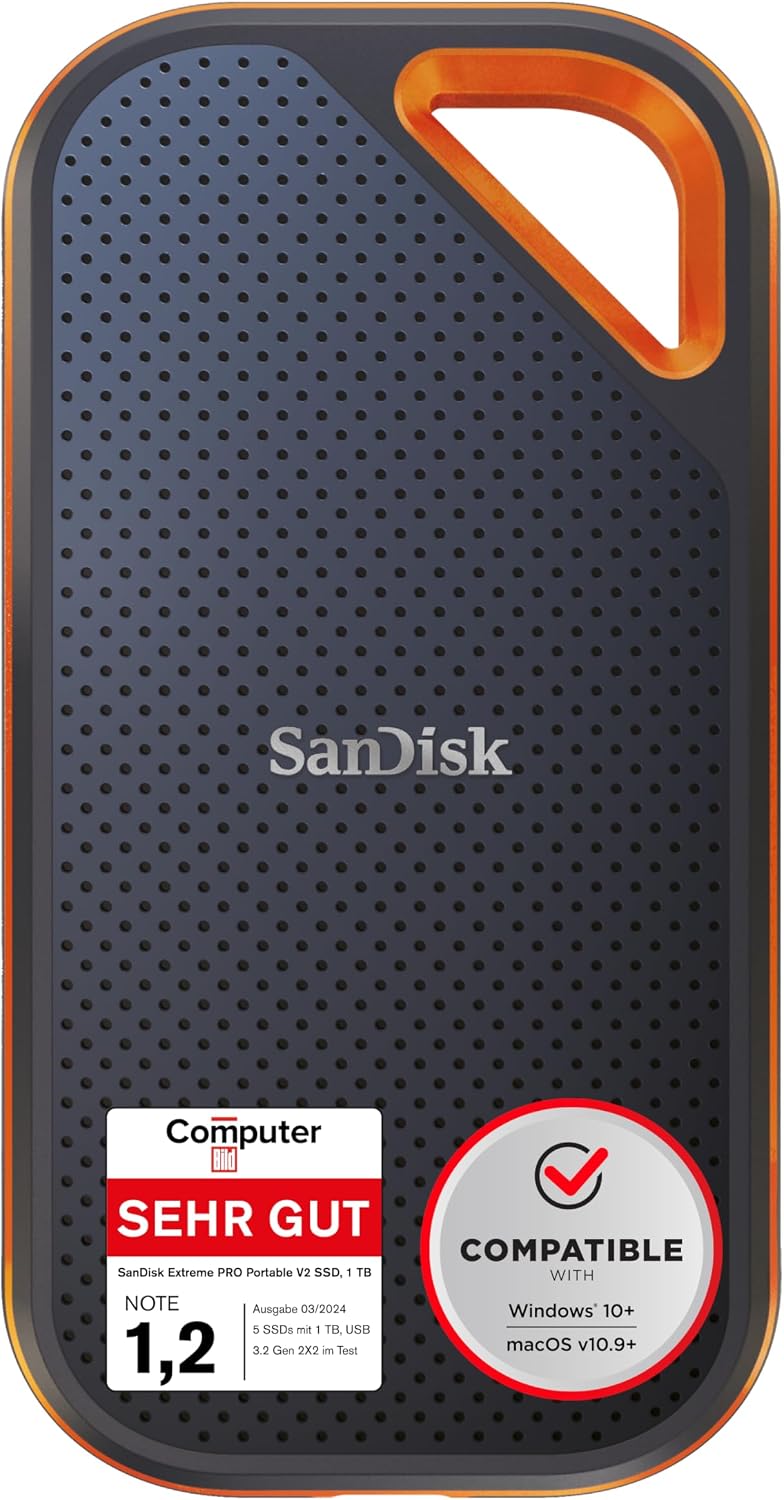 SanDisk Extreme PRO Portable SSD 1TB – Produktfoto