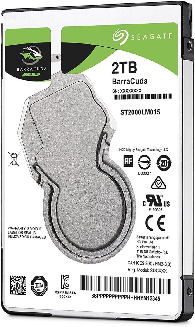 Seagate BarraCuda 2TB (2,5 Zoll) – Produktfoto